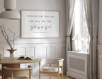 Glory of God - 1 Corinthians 10:31 - Christian Art Print