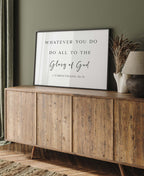 Glory of God - 1 Corinthians 10:31 - Christian Art Print