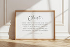 Christ died for our sins - 1 Corinthians 15:3-4 - Christian Art Print