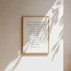 Wisdom from Heaven, James 3:17, Scripture Art Print