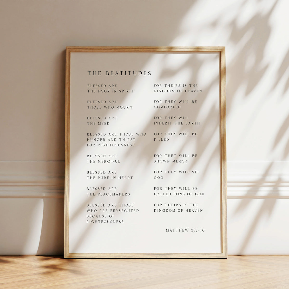 Beatitude, Christian Art Print