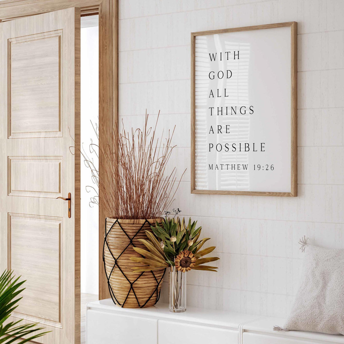 With God Everything is Possible, Matthew 19:26, Christian Art