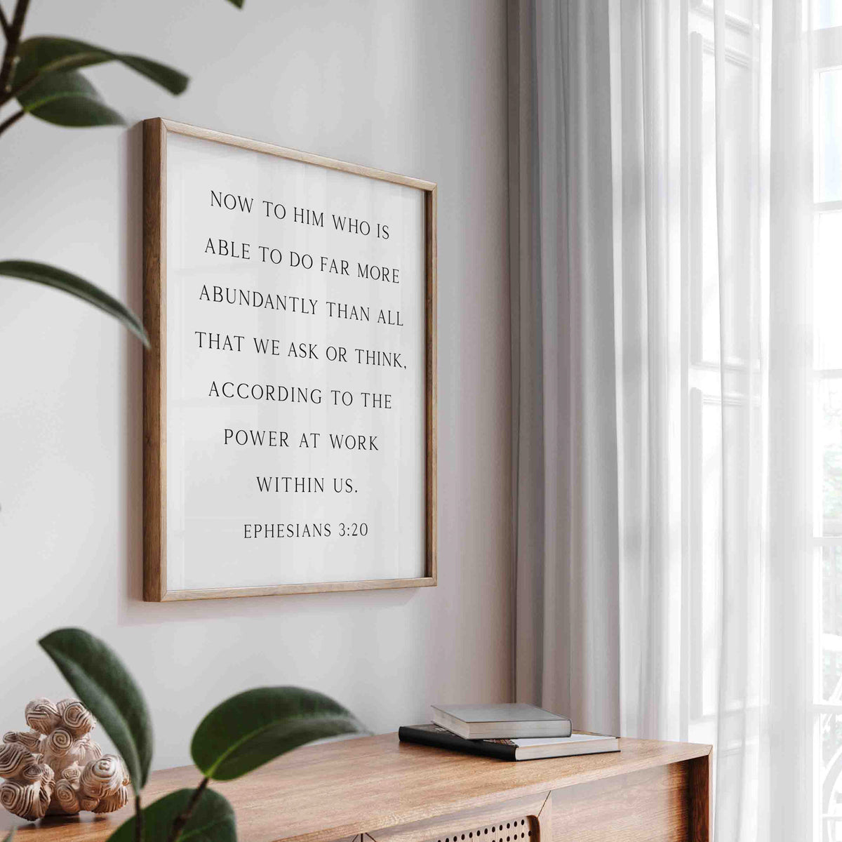 God is Able, Ephesians 3:20, Christian Art Print