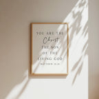 You Are The Christ, Matthew 16:16, Bible Art Print