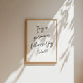 In Your Fullness is Presence of Joy, Psalm 16:11, Christian Art Print