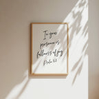 In Your Fullness is Presence of Joy, Psalm 16:11, Christian Art Print