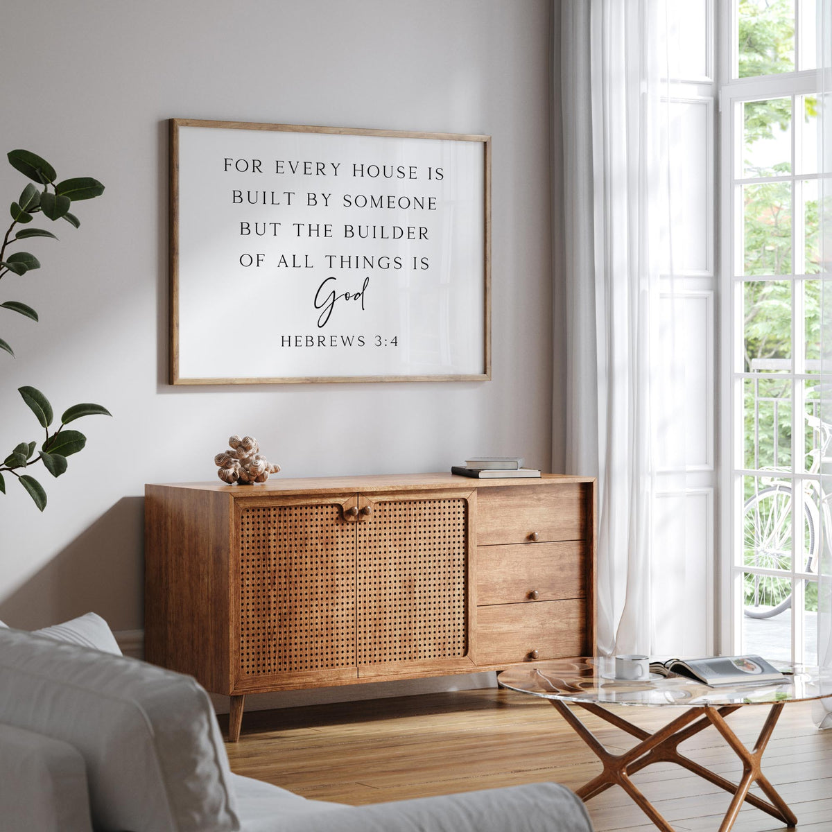 The Builder of All Things is God, Hebrews 3:4, Christian Art Print