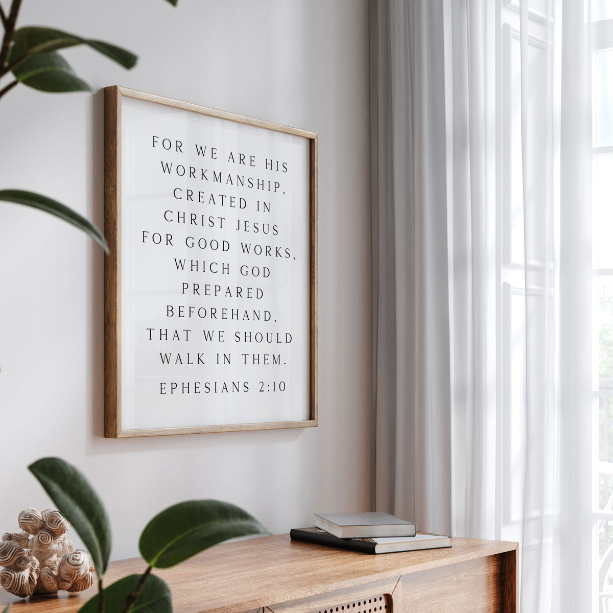 We are His Workmanship, Ephesians 2:10, Christian Art Print
