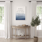 My Grace is Sufficient for You, 2 Cor 12:9, Bible Verse Art Print