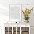Genesis 1, Scripture Art Print
