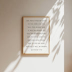 Ask Seek Knock, Matthew 7:7-8, Christian Art Print