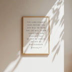 The Lord will be with You, Deuteronomy 31:8, Scripture Art Print