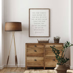 The Lord will be with You, Deuteronomy 31:8, Scripture Art Print