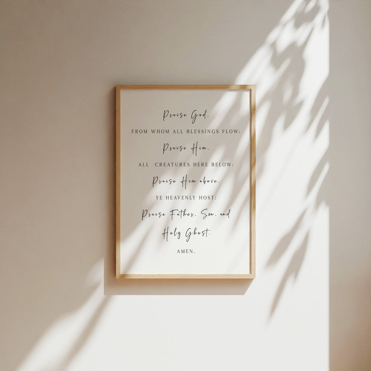 Doxology, Christian Art Print