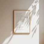 Love is Patient - 1 Corinthians 13:4-8 - Christian Art Print