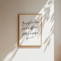 Be Joyful in Hope - Romans 12:12, Bible Verse Art Print