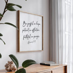 Be Joyful in Hope - Romans 12:12, Bible Verse Art Print