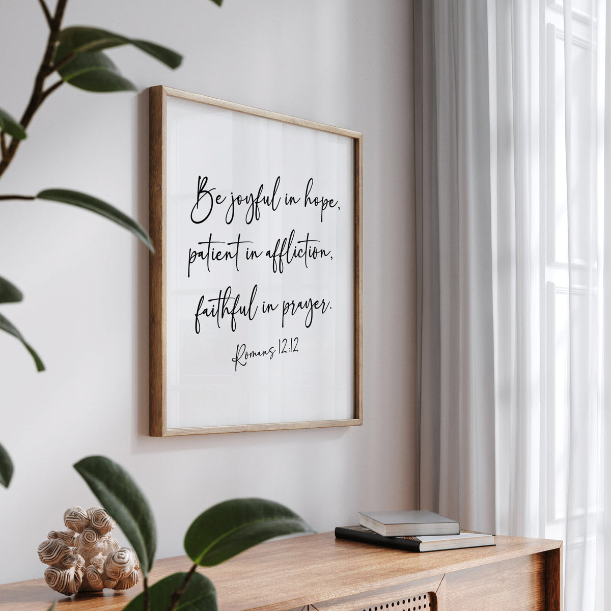 Be Joyful in Hope - Romans 12:12, Bible Verse Art Print