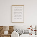 They who wait for the Lord, Isaiah 40:31, Christian Art Print