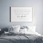 One Flesh, Genesis 2:24, Christian Art Print
